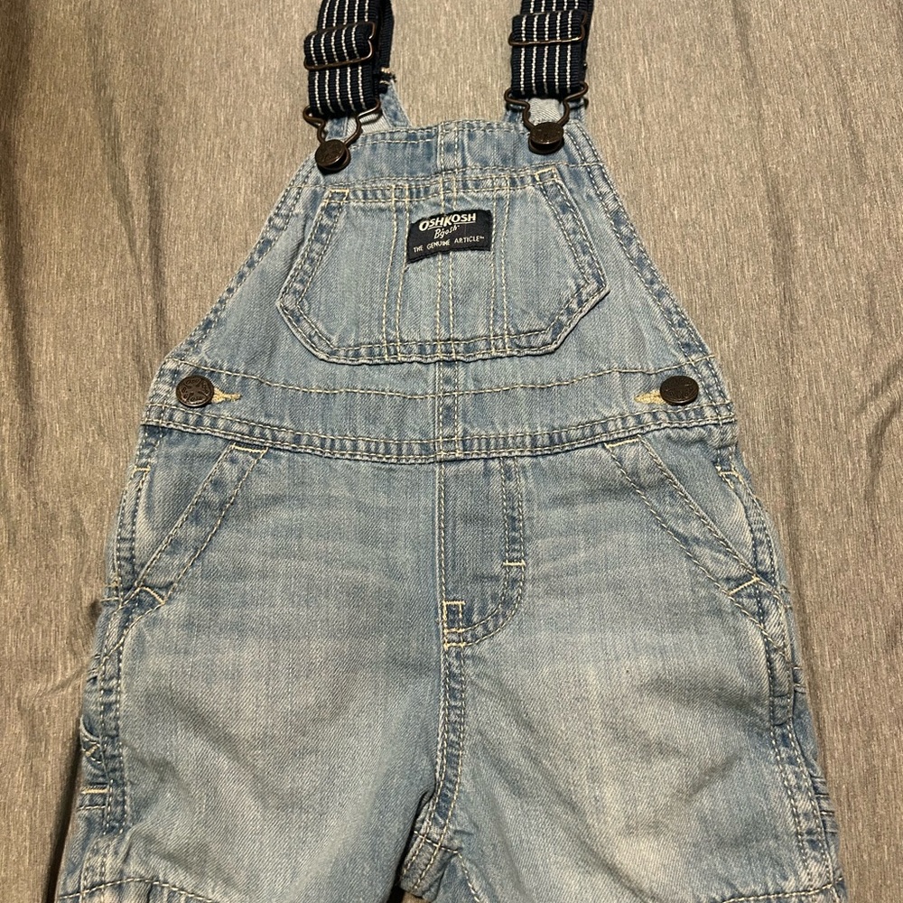 SOLD!! OshKosh B'gosh Soft Blue Baby Overalls